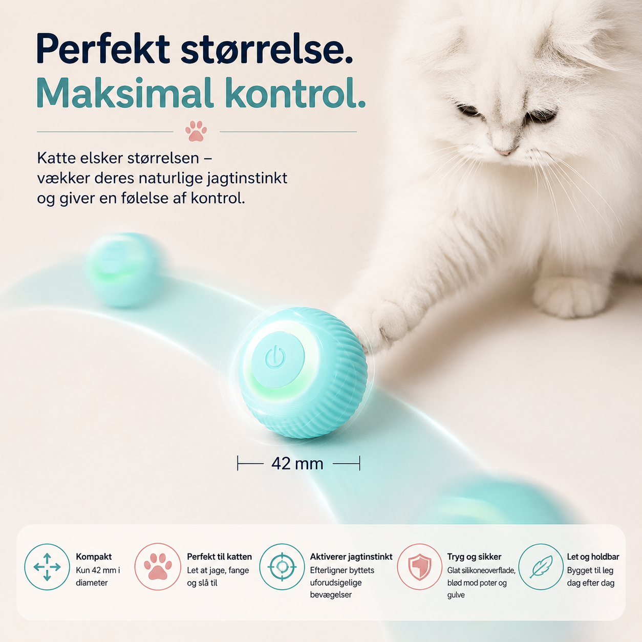 Interaktiv Selvkørende Kattebold