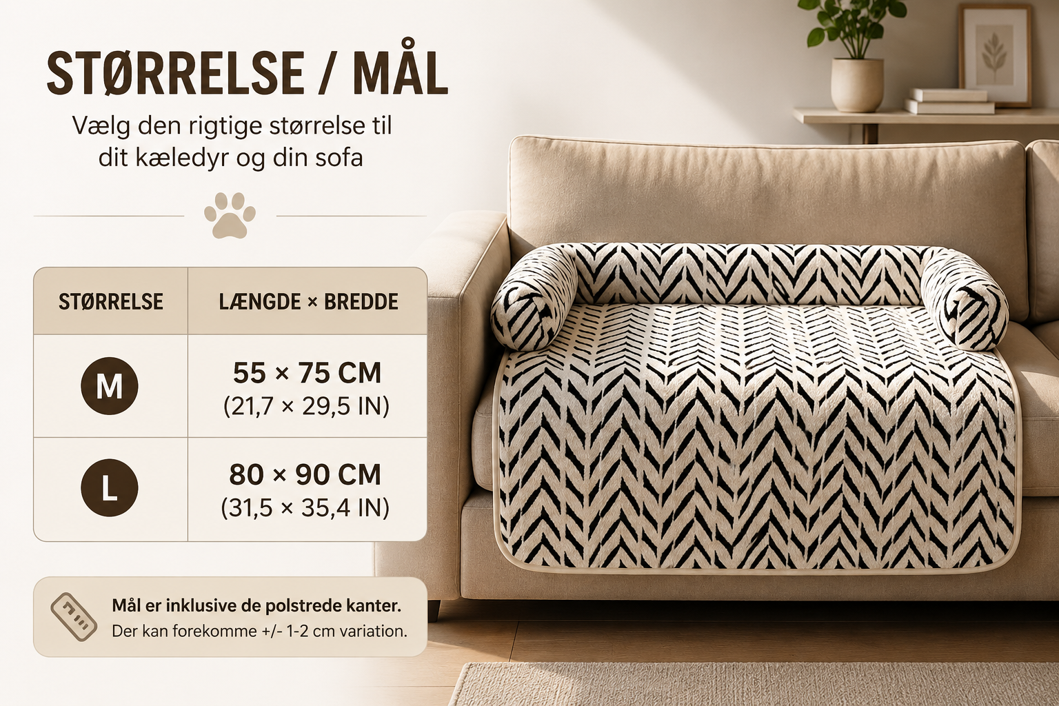 LOMAVO Sofaseng til Kat & Hund – Blød & Beskyttende